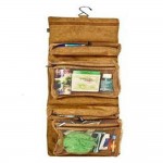 VIAGGI Toiletry Organizer - Beach Brown